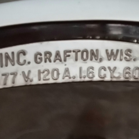 VINTAGE DOUBLE BUFFER STANDING  SHOE SHINE POLISHER - Picture 4 of 6